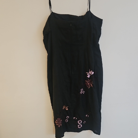 French Connection Embroiderd Black Mini Dress - Picture 5 of 7